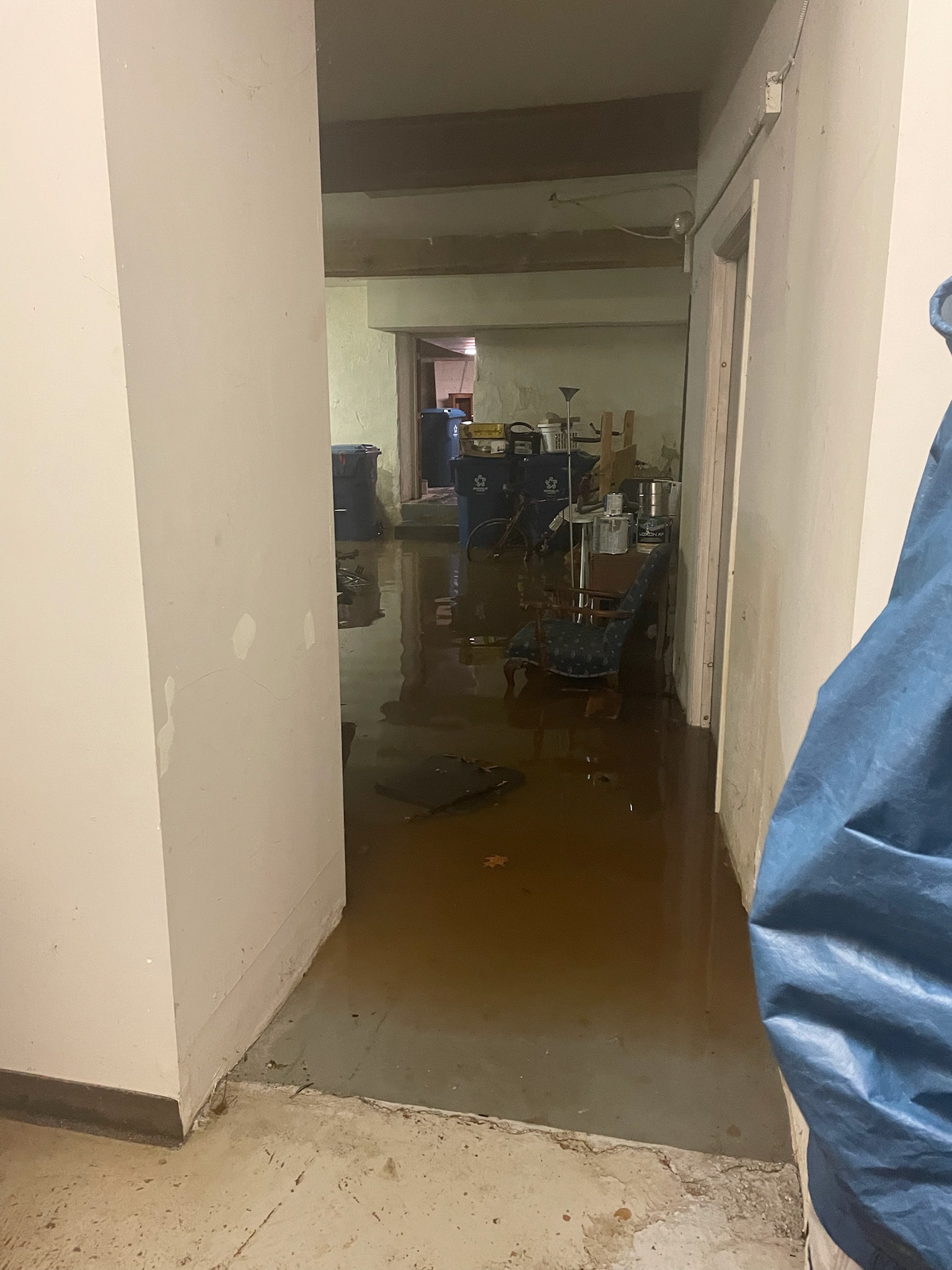 Our storage room during the one storm.