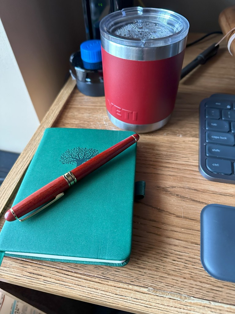 My small green journal that I'd like to use a lot more.